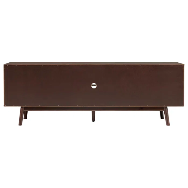 70" Solid Wood 2-Door TV Stand
