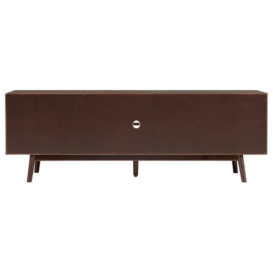 70" Solid Wood 2-Door TV Stand