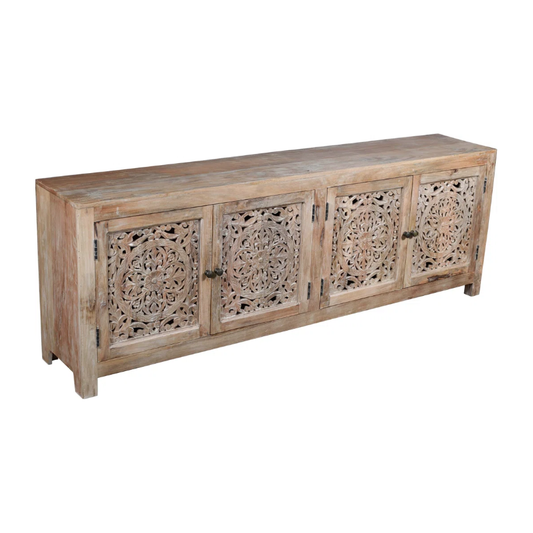 Solid Wood TV Stand for TVs up to 88"