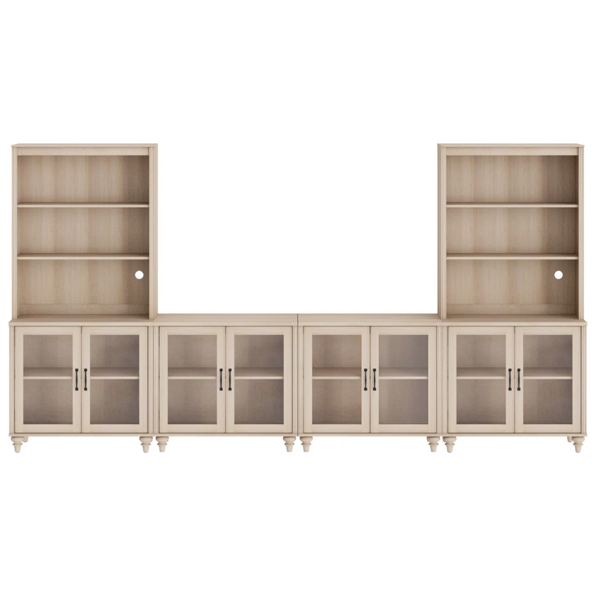 Entertainment Center With Bookshelves