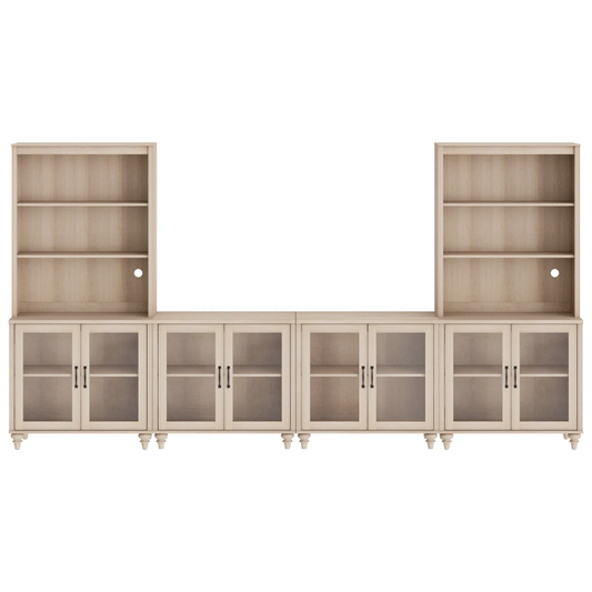 Entertainment Center With Bookshelves